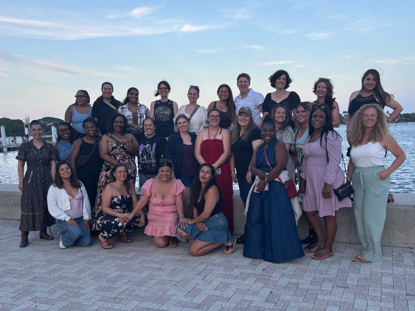 Surviving spouses connecting during an Operation 300 retreat.