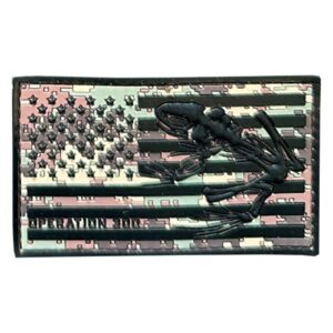 Two by three inch Multicam Bonefrog Flag Patch Large