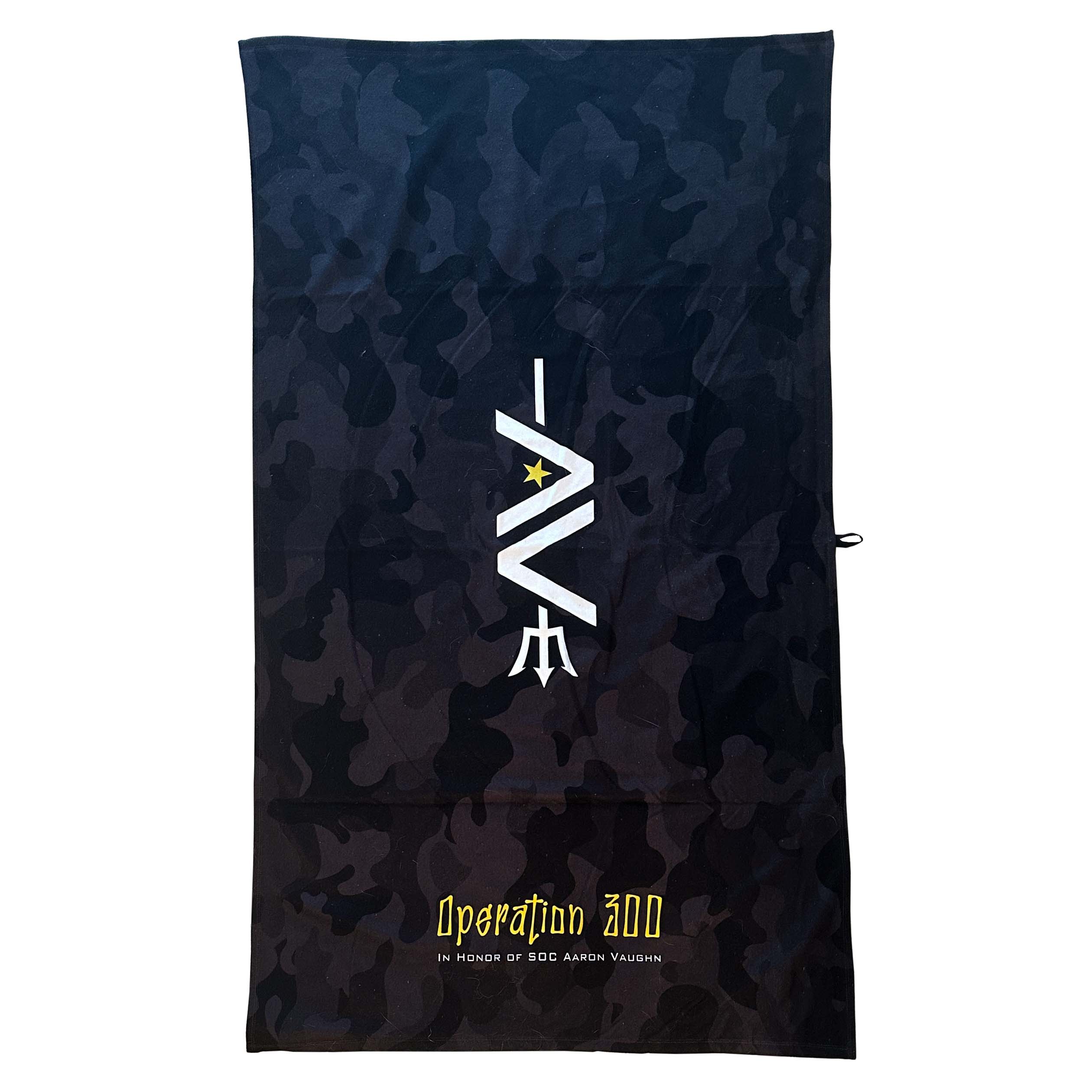 Op300 Black Camo Beach Towel